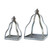 Galvanized Hanging Open Lantern - 20" - Gray - Set of 2