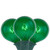 10-Count Green G50 Globe Christmas Patio Lights- 9ft, Green Wire