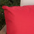Set of 2 Red Rectangular Outdoor Patio Throw Pillows 18.50''