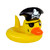 Set Sail for Fun with a 22" Yellow Pirate Duck Pool Inner Tube Float