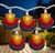 10ct Seashell Outdoor Patio String Light Set, 7.25ft White Wire