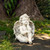 10.75" White Sitting Cherub Angel Outdoor Garden Statue Decoration