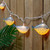10 Blue and Yellow Fish Mini Summer Patio String Lights - 8.5 ft Green Wire