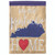 Beige and Purple 'My old Kentucky Home' Printed Garden Flag 18"x13"