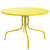 39.25-Inch Outdoor Retro Metal Tulip Dining Table, Yellow