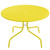 39.25-Inch Outdoor Retro Metal Tulip Dining Table, Yellow