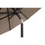 11ft Outdoor Patio Octagon Umbrella with Push Button Tilt, Black