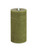 LED Lighted Flameless Pillar Candle - 7.75" - Green