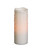 LED Flameless Dripping Wax Pillar Candles - 8" - White - Set of 3