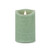 Set of 2 Green LED Lighted Flameless Candles with Remote 5"