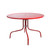 39.25-Inch Outdoor Retro Metal Tulip Dining Table, Red
