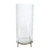 5.5" Etched Glass Candle Holder