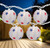 10-Count Red, White and Blue Star 4th of July Paper Lantern Patio Lights, Clear Bulbs
