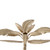 15.75" Gold Palm Tree Shape Iron Candle Holder