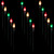 Set of 15 Lighted Red, Clear and Green C9 Christmas Pathway Marker Decor