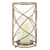 Swirl Hurricane Candle Holder - 13" - Gold