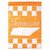 42" Orange Checkered Tennessee Garden Flag