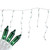 100 Count Green Mini Icicle Christmas Lights - 3.5 ft White Wire