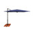 8.5ft Square Outdoor Patio Umbrella with Cross Bar Stand, Sky Blue