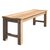 51" Brown Rinjani Teak Outdoor Patio Backless Bench