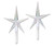 Set of 2 Clear Ceramic Tree Replacement Star Pins