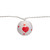 10-Count White and Red Heart Paper Lantern Valentine's Day Lights, 8.5ft White Wire