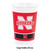Club Pack of 96 Red NCAA Nebraska Huskers Disposable Paper Drinking Party Tumbler Cups 20 oz.