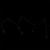 15 Purple LED Micro Halloween Lights - 5.7 ft Black Wire