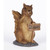 9.25" Squirrel Holding Go Away Sign Outdoor Garden Statue