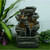 24.25" Fossil Gray Multi-level Rock Fountain with 4-Watt LEDs