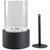 Bio Ethanol Round Portable Fireplace with Black Base - 10.5"