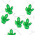 10-Count Green Prickly Pear Cactus LED String Lights - 4.5ft Clear Wire