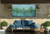 Blue and Green Sky Pond Outdoor Canvas Rectangular Wall Art Decor 24" x 48"