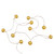 10-Count Gold LED Christmas Bells Fairy Lights 5.5ft Clear Wire