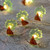 10-Count LED Green and Brown Palm Tree Fairy Lights - Warm White
