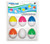 Set of 6 Vibrantly Colored Egg-Shaped Underwater Diving Swimming Pool Game Pieces 2.5"