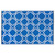 48" x 72" Blue and White Lattice Pattern Outdoor Patio Rectangular Area Throw Rug