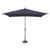 10ft Outdoor Patio Rectangle Sunbrella Market Umbrella with Bronze Push Button Tilt, Navy Blue
