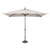 10ft Outdoor Patio Rectangle Sunbrella Market Umbrella with Bronze Push Button Tilt, Off White