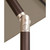 11ft Outdoor Patio Octagon Umbrella with Push Button Tilt, Taupe Brown