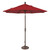 7.5ft Outdoor Patio Octagon Sunbrella Market Umbrella with Bronze Push Button Tilt, Red