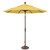 7.5ft Outdoor Patio Octagon Sunbrella Market Umbrella with Bronze Push Button Tilt, Lemon Yellow