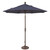 7.5ft Outdoor Patio Octagon Sunbrella Market Umbrella with Bronze Push Button Tilt, Navy Blue