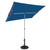 7' Outdoor Patio Rectangle Balcony Umbrella, Navy Blue