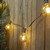 10-Count Clear Mercury Glass G50 Globe Christmas Light Set, 9ft Green Wire
