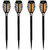 Set of 4 Black Solar Powered LED Pathway Markers, 19.75"
