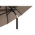 11ft Outdoor Patio Octagon Umbrella with Push Button Tilt, Henna Red