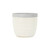 5.5" White and Gray Large Glazed Outdoor Planter Pot