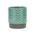 6.25" Large Blue Lattice Outdoor Planter Pot