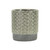 6.25" Large Gray Lattice Outdoor Planter Pot